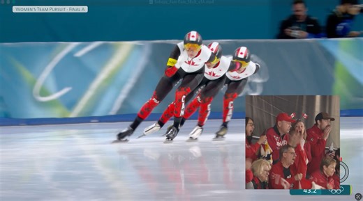 Isabelle Weidemann's mom reaction to gold medal race is everything