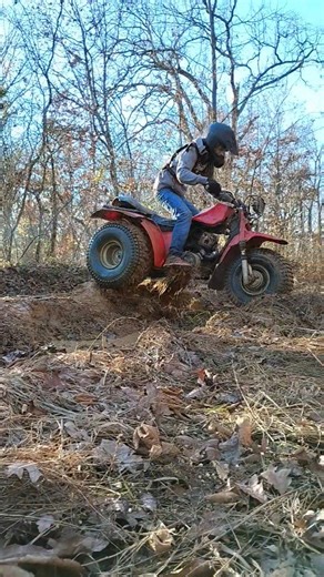 mudding on the Honda atc
