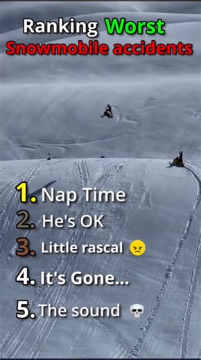 Ranking the worst snowmobile accidents💀