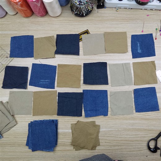 140K views · 981 reactions | I realized why the designer cut old jeans into squares and started doing that too | Decor And Knitting | Facebook