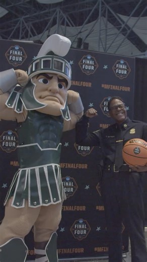 Detroit Sports Commission on Instagram: "Next year all roads will lead to Detroit for the 2027 NCAA® Men’s Final Four® 🏀 Last month we revealed the official logo at the future site of the event. The logo draws inspiration from the city’s street signs, auto tags, and industrial roots. The “313” area code reflects Detroit’s deep sense of pride and place, while the basketball-record graphic nods to Hitsville and the city’s Motown legacy. The brackets frame “Detroit,” visually reinforcing the city