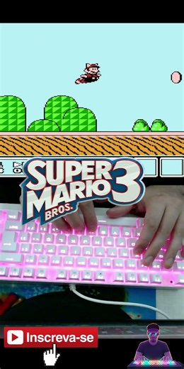 Você Lembra Dessa? Overworld Theme Super Mario (PC Keyboard Cover) #nintendo #mario #shorts #games