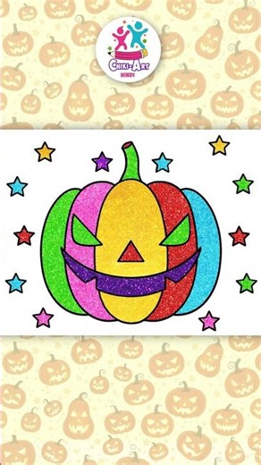 Halloween Pumpkin Drawing for Kids 🎃 Step by Step #shorts