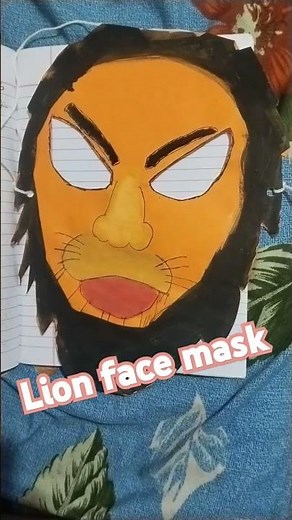 How to make lion face mask
