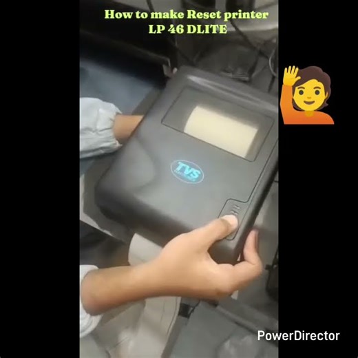 How to reset the printer TVS LP 46 #reset #calibrations #factory #viral #ai #label #printer #tvse