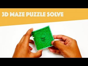 3D Maze Puzzle Problem Solving