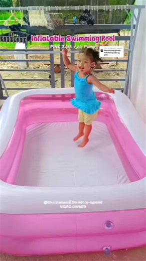 Beat the heat at home! ☀️💦 Enjoy instant summer fun with our Inflatable Swimming Pool – perfect for kids and adults! Made with thick, durable PVC material for extra safety and long-lasting use. Easy to inflate, easy to drain, and easy to store! No need to go to crowded resorts – bring the swimming experience right to your home! 🏖️ Perfect for family bonding, playtime, and relaxing weekends. #InflatablePool #swimmingpoolinflatable #SummerReady #BeatTheHeat #inflatableswimmingpool