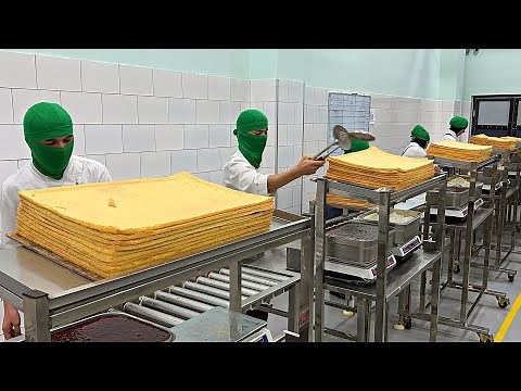 SAFIA - Amazing Dessert Production !! 20 tons of 160 types of Sweets !!! Pure Life