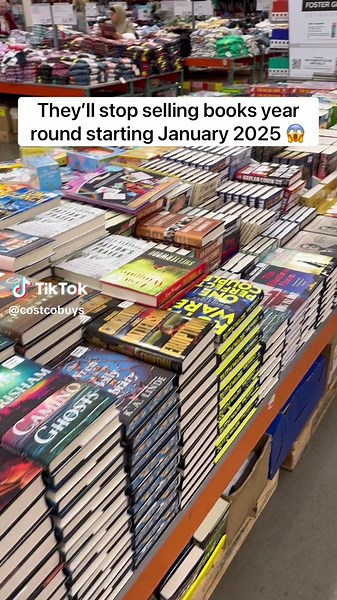 Costco is going to stop selling books year round starting January 2025! 😱 I honestly love looking through the book section, but apparently they’ll only have them out the last 4 months of the year around the holidays. 📚 What do you guys think about this? 🤔 #costco #costcofinds #books