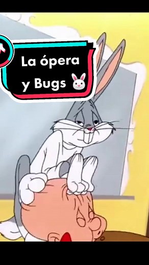 Bugs Bunny studying opera with Daddy Yankee and Bad Bunny