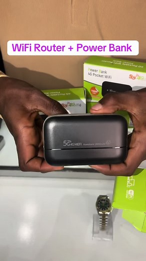 WiFi Router and 10,000 mAh Power Bank Combination