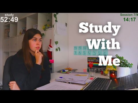 LIVE 12 HOURS Study With Me (60 min study + 10 min break)