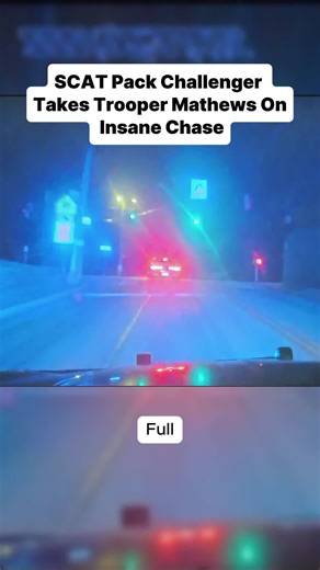 SCAT Pack Challenger Takes Trooper Mathews On Insa #cops #policeofficer #dashcam #fyp #copsoftiktok