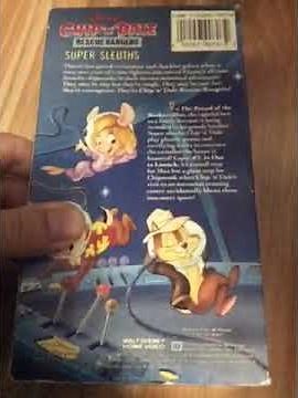Chip And Dale Rescue Rangers 1989 Super Sleuths 1990 Vhs Review