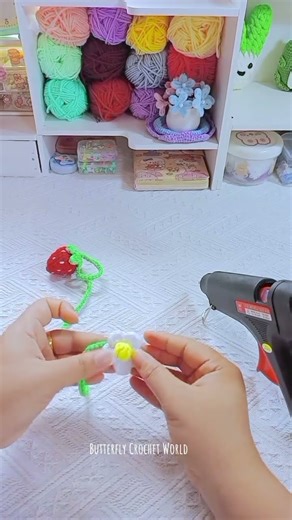 #aesthetic #desksetup #handmade #butterflycrochetworld