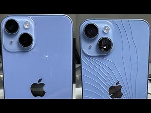 iPhone 14 Blue Back Glass Replacement Full Step Repair