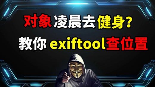 对象凌晨健身还不接电话？教你用exiftool查位置！