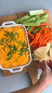 RECIPE: https://feelgoodfoodie.net/recipe/healthy-buffalo-chicken-dip/ This Buffalo Chicken Dip is the perfect game day appetizer. You'll love this cheesy, spicy chicken dip with chips, veggies, and more! | Feel Good Foodie