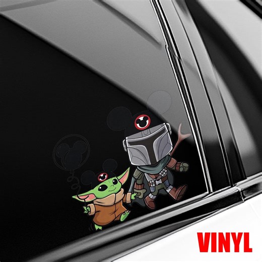 Star Wars Baby Yoda Grogu Mickey Ear Sticker, Disney Star Wars Sticker, Star Wars Baby Yodasticker, Disney Family Sticker UOWA14 - Etsy
