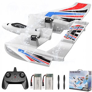 RC Plane Toy w/ 3-Axis Gyro Stabilizer 2CH RTF 2.4GHz Remote Control Airplane for Kids Adults
