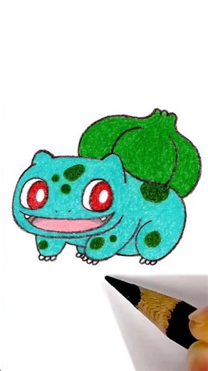 Bulbasaur Pokemon Drawing & Coloring ASMR 🖍✨ #shorts