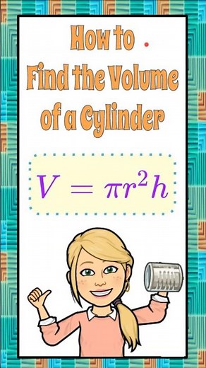 Volume of a Cylinder Using Diameter | HS.G-GMD.A.3 🖤💗