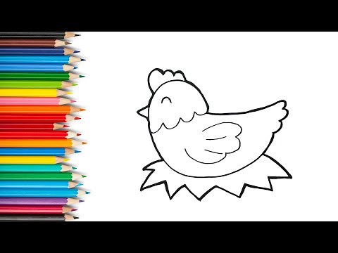 Learn how to draw Chiken | Easy Drawing Chiken For Kids | Easy Drawing Tutorial