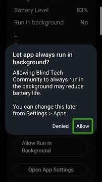 Blind Tech Community App: How to Use the Battery Assistant Feature
