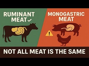 Ruminants vs. Monogastrics: Why Beef Is the Superior Human Fuel #ruminantmeat #porkfat