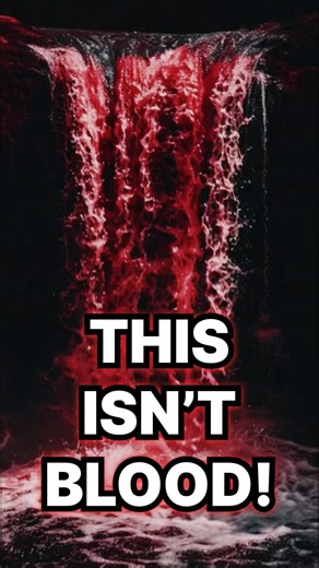 This Isn’t Blood! 😱 The Red Waterfall of Antarctica Explained | Blood Falls Mystery #facts #shorts