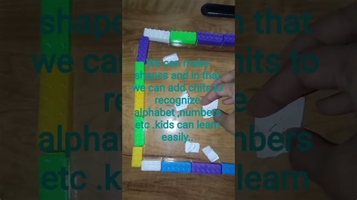 Recognize alphabet through lego blocks.
