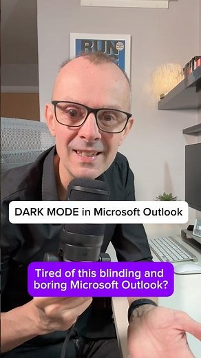 How to turn Microsoft Outlook into DARK MODE, for your calendar and emails.
