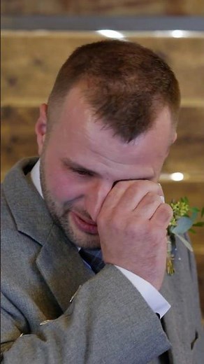 Groom crying after seeing his bride... (with message)