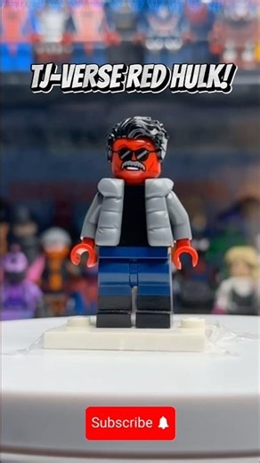 I made MY OWN LEGO RED HULK! #shorts
