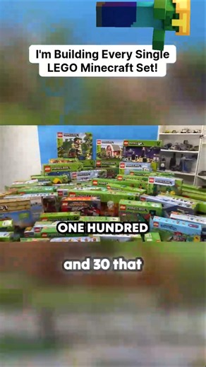 i'm building every single lego minecraft set!