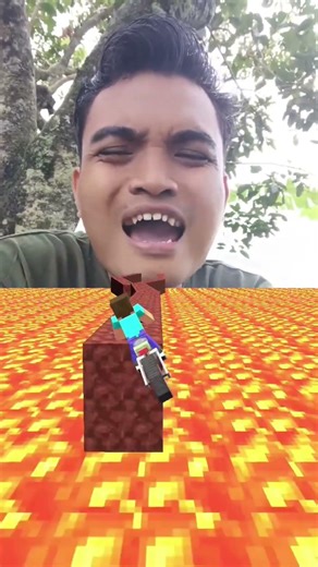 Minecraft lava race gone wrong 😭 only 1% survive #beatbox