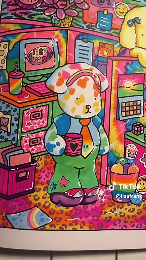 Exploring Lisa Frank Vibes Through Coloring