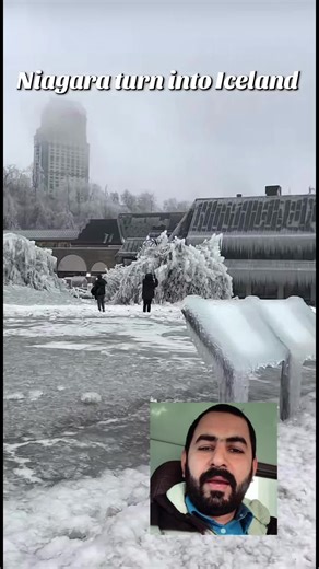 after weather drop -23 Niagara Falls, New York and Canada side Niagara Falls turn into Iceland #Iceland #NiagaraFalls,NewYork #NiagaraFallsCanada #ViralVideo