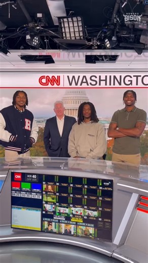 Howard University Men’s Basketball on Instagram: "Big Bison Shoutout to our good friend John King for the tour of CNN’s DC studio. Just another reason why the #dreamfactory🦬🔵🔴 is so unique 🙌🏿 #howarduniversity #CNN"
