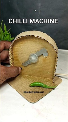 Chilli cutter machine diy 🌶️ #chilimachine #dcmotor #project #tech #youtubeshorts #shorts