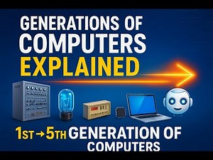 Generations of Computers Explained | 1st to 5th Generation | FIT | BCA 1st Semester | GGSIPU
