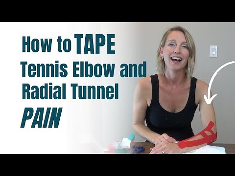 How to Tape for TENNIS ELBOW PAIN and RADIAL Tunnel Syndrome