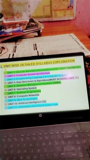 ugc net syllabus in computer science paper 2#viral #ugcnet #ugcnetexam #shorts #video