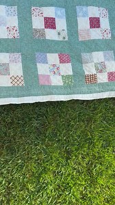 Handmade Feed Sack Gingham Nine Patch Quilt 1930s - Etsy