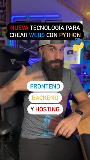 Nueva tecnología para crear WEBS con Python