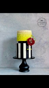 16K views · 167 reactions | Ombré ruffled cake #cakeart #blackcake #cakesofinstagram #caketrends #cakedesign #caketutorial #birthdaycake | Sugar Fancies by Pooja | Facebook