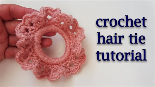 Easy Crochet Scrunchies Hair Tie Tutorial | How to Crochet Hair Tie