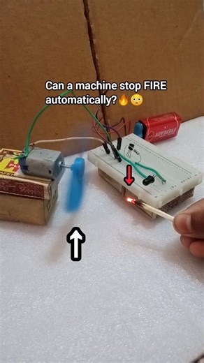 Fire vs My Automatic System 🔥😳 #electronic #viral