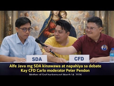 SDA alfe java napahiya Kay CFD Carlo sa debate kinawawa Ang argumento Ng SDA march 14,2026 😱😱