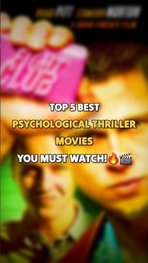 TOP 5 PSYCHOLOGICAL THRILLER MOVIES! YOU MUST WATCH!🔥🎬 #movie #mustwatch #psychological movies